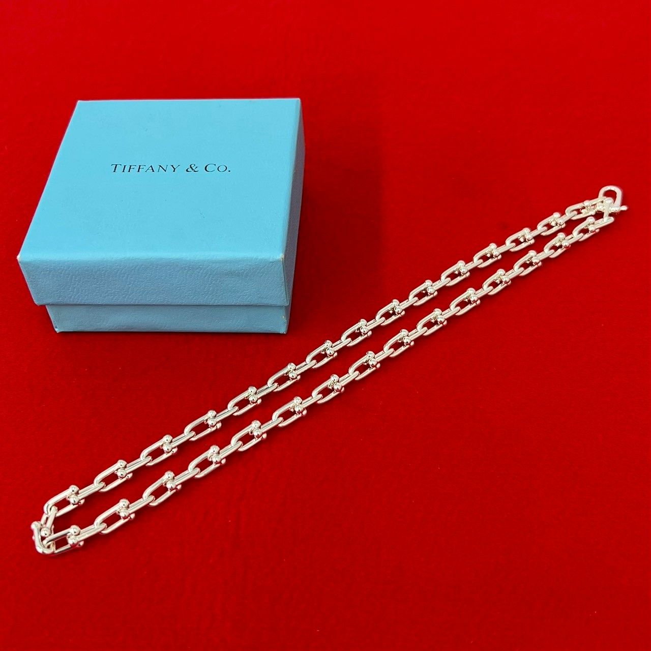 Tiffany Co アクセサリー シルバー 925 極 美品 TIFFANY&Co. ティファニー ハードウェア スモールリンク