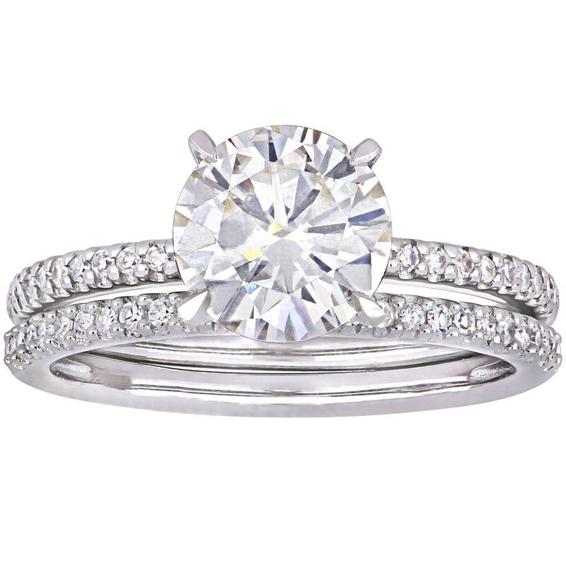 ステラ グレース レディース アクセサリー リング Stella Grace 14k White Gold 14 CaratW Diamond Created Moissanitengagement