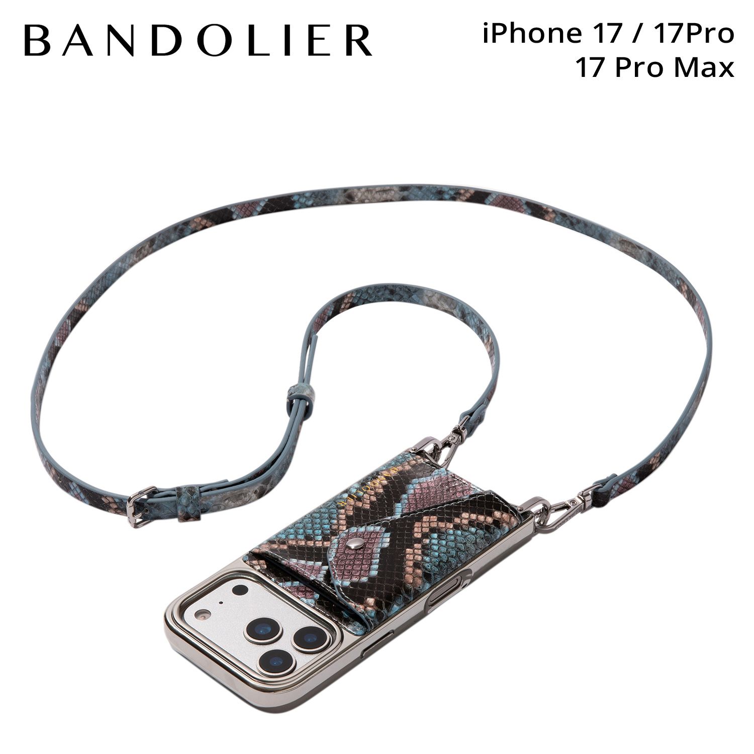 BANDOLIER バンドリヤー スマホショルダー iPhone17 17Pro 17Pro Max スマホケース アイフォン ドナ クローム メンズ レディース 12DON