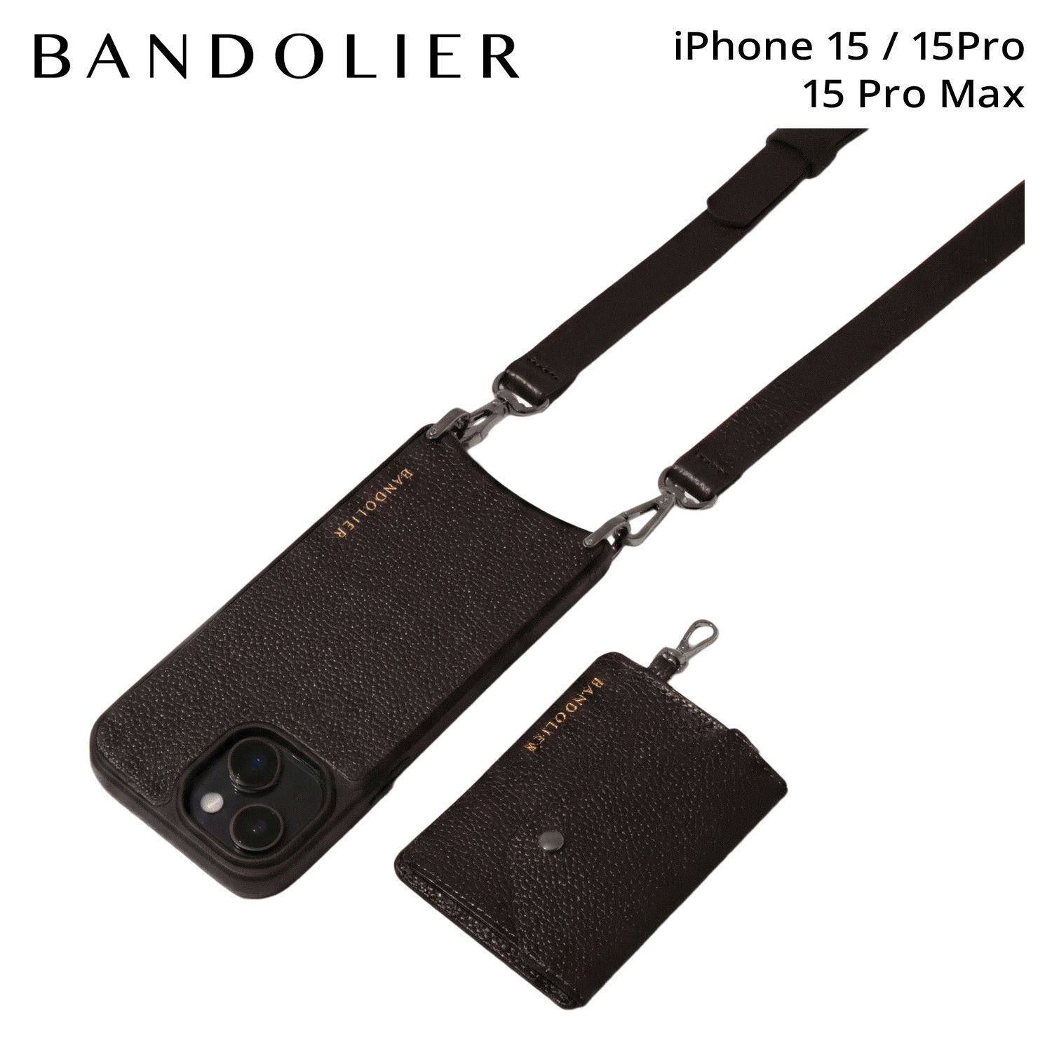 BANDOLIER バンドリヤー スマホショルダー iPhone15 15Pro 15Pro Max スマホケース アイフォン レミ メンズ レディース 12REM