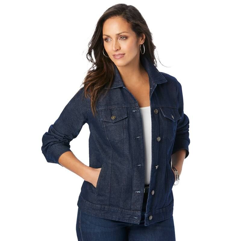 ジェシカロンドン レディース アウター ジャケット・ブルゾン プラスサイズ コットン デニム Jessica London Womens Plusize Classicotton Denim Jack