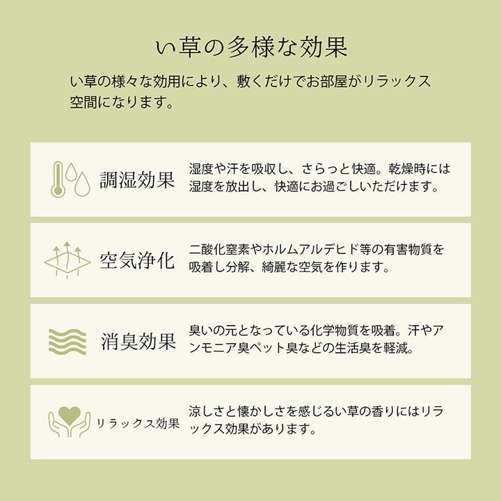 花ござ カーペット 西条 261×261cm 江戸間4.5畳