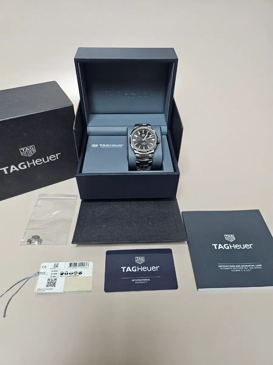 タグ・ホイヤー リンク カリバー5 オート マティック ウォッチ 41mm ブラック WBC2111