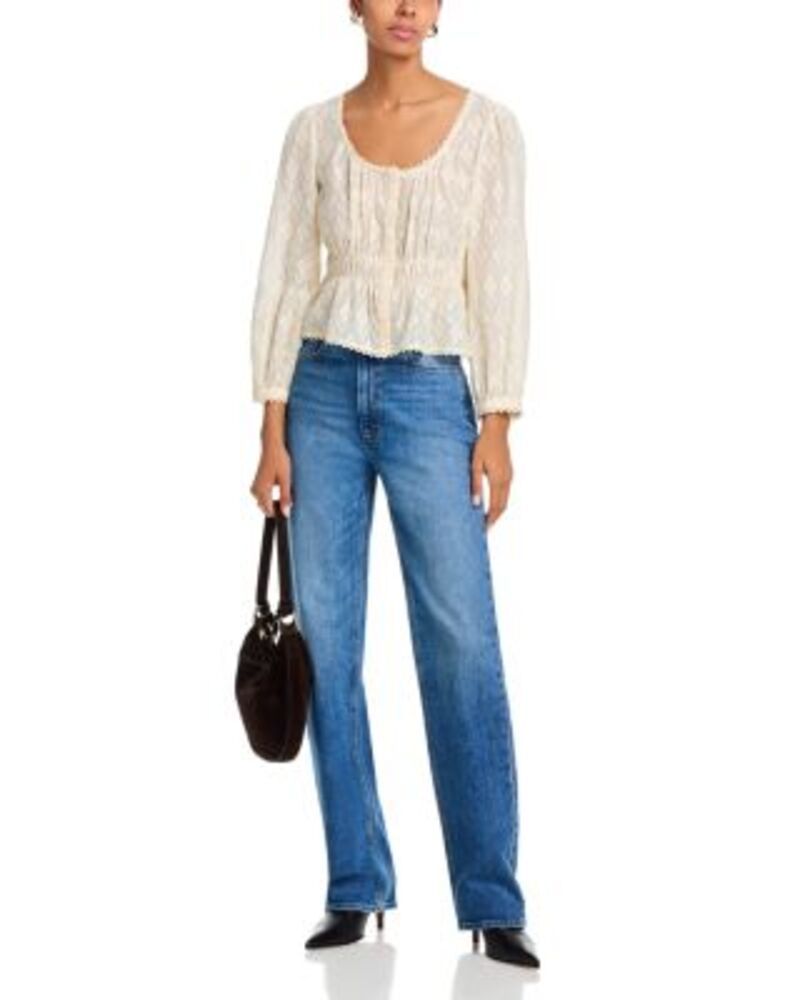 ペイジ レディース ボトムス デニムパンツ ストレート ジーンズ PAIGE Stevie High Rise Straight Leg Jeans in Bonjour