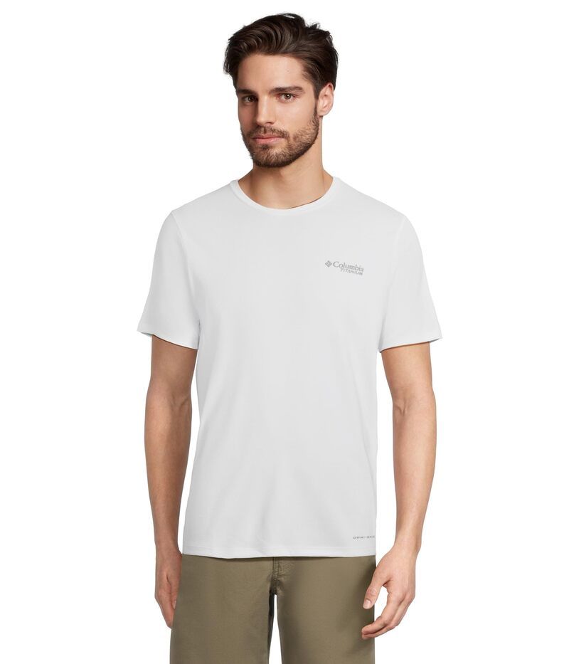 コロンビア メンズ トップス シャツ Columbia Summit Valley Short Sleeve Crewhite ホワイト