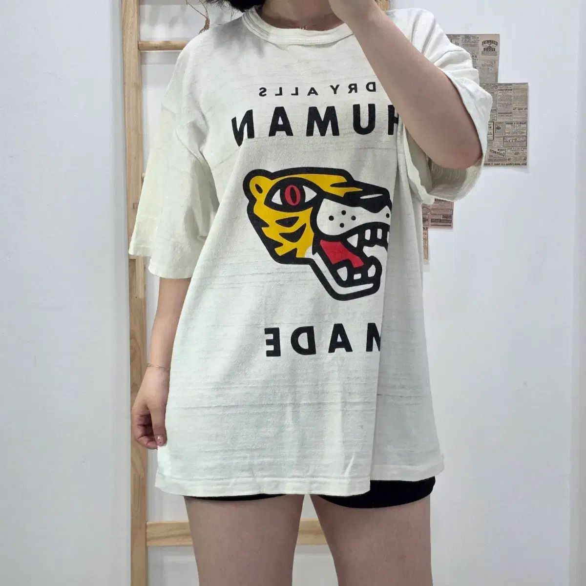 フリップ XL/HUMAN MADE タイガー 半袖Tシャツ 白