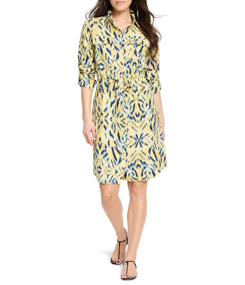 ニックプラスゾーイ レディース トップス ワンピース シャツワンピース シャツ NICZOE Sunny Skies Sydney Shirt Dress Yellow Multi イエロー