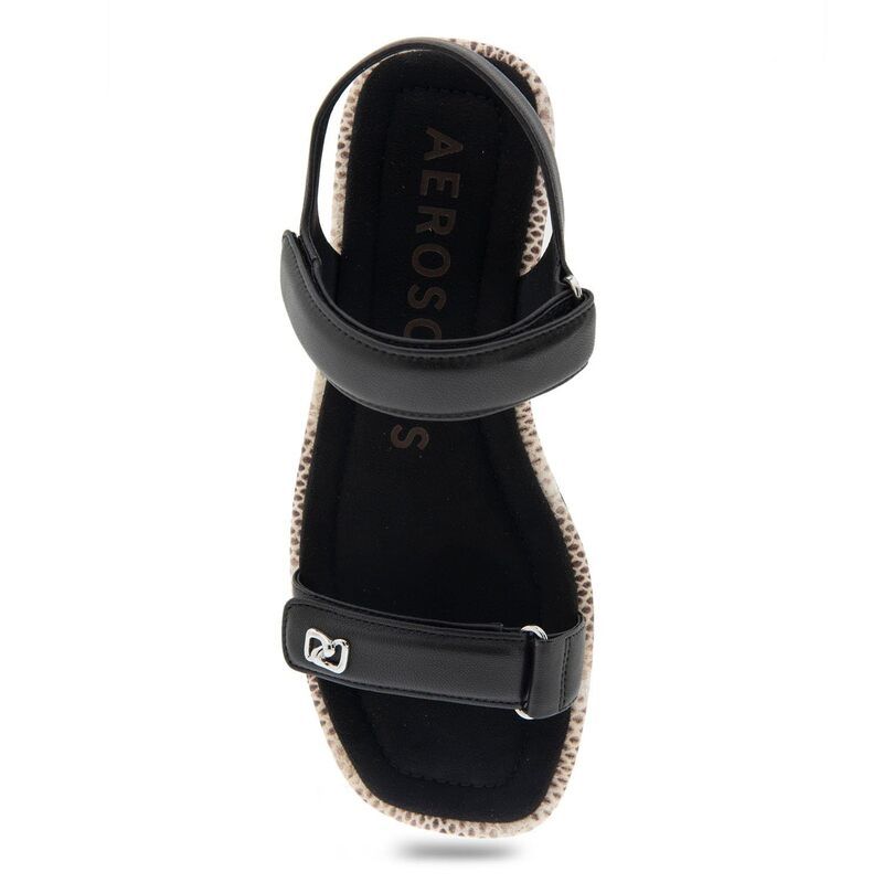 エアロソールズ レディース シューズ ブーツ・レインブーツ Aerosoles Bruna Black Leather ブラック