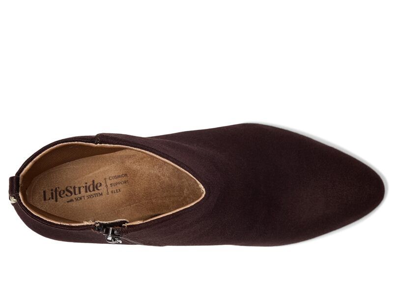 ライフストライド レディース シューズ ブーツ・レインブーツ LifeStride Glow Zip Short Boots Dark Chocolate チョコレート