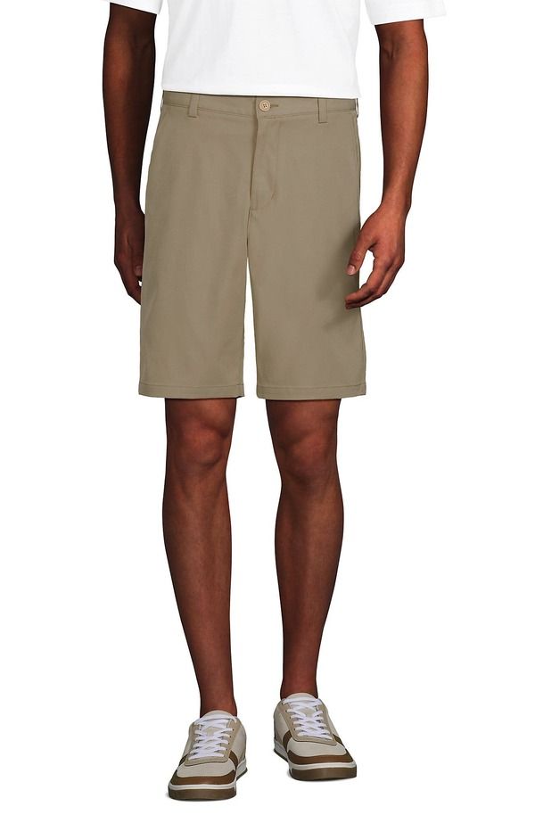 ランズエンド メンズ ボトムス ハーフパンツ・ショーツ ショートパンツ Lands End School Uniform Active Chino Shorts Khaki カーキ