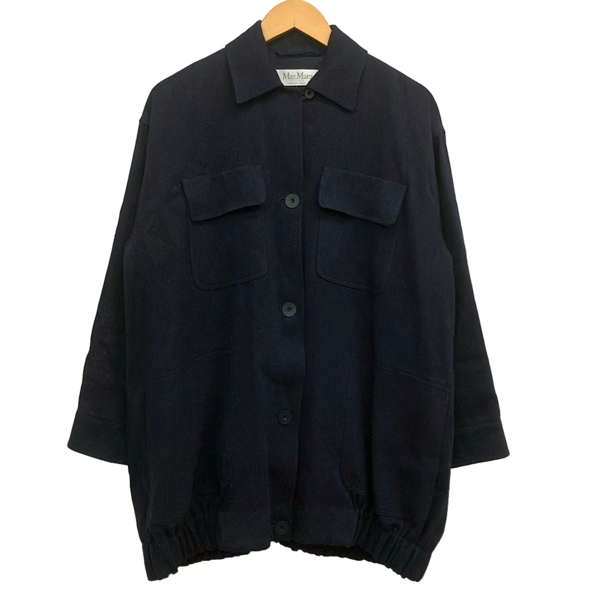 Max Mara(マックスマーラ) コート サイズ36 S レディース美品 - ネイビー 長袖/春/秋