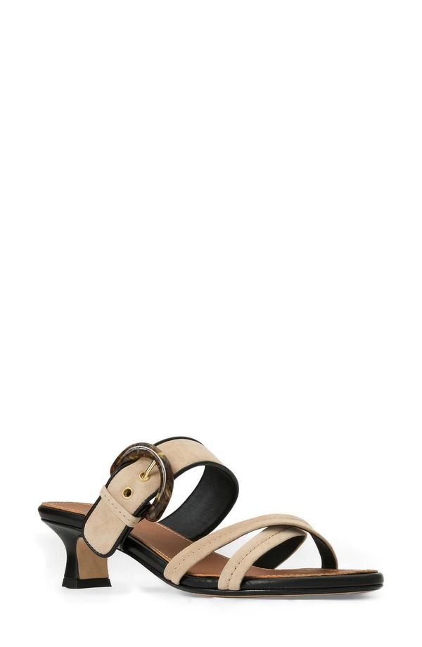 アクアタリア レディース シューズ ヒール サンダル Aquatalia Bambi Weatherproof Heel Slide Sandal Sand Suede サンド