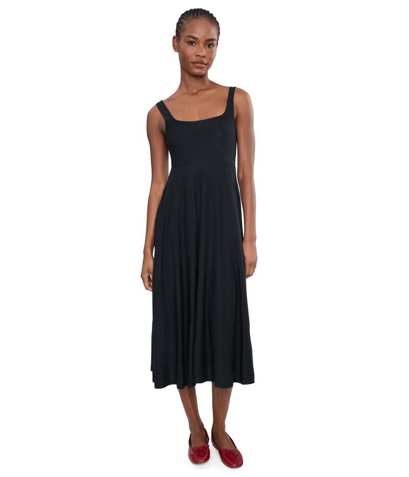 ビヨンドヨガ レディース トップス ワンピース ミディ Beyond Yoga Featherweight Athe Ready Square Neck Midi Dress Darkest Nigh