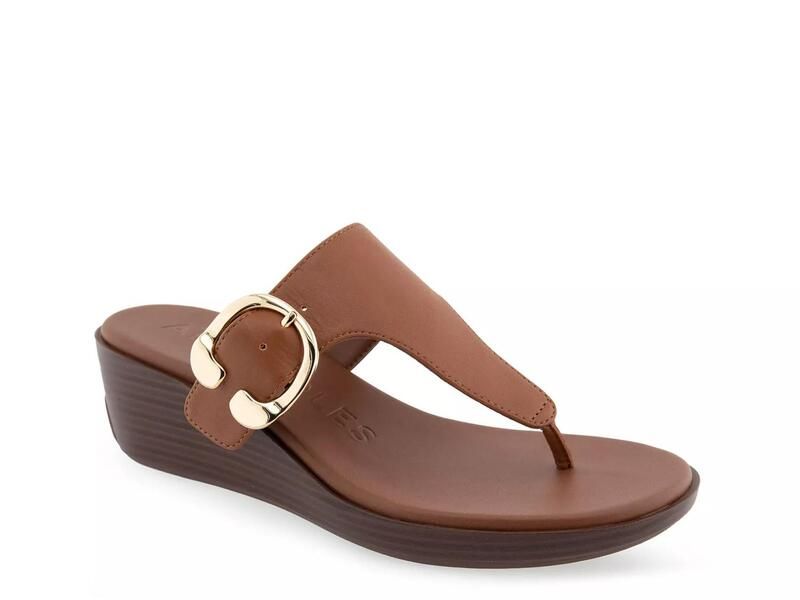エアロソールズ レディース シューズ サンダル AerosolesIzola Wedge Sandal Tan タン