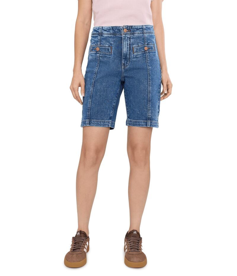 エヌワイディージェイ レディース ボトムス ハーフパンツ・ショーツ ショートパンツ デニム Nydj Ella Denim Button Welt Pocket Shortsalton デニム