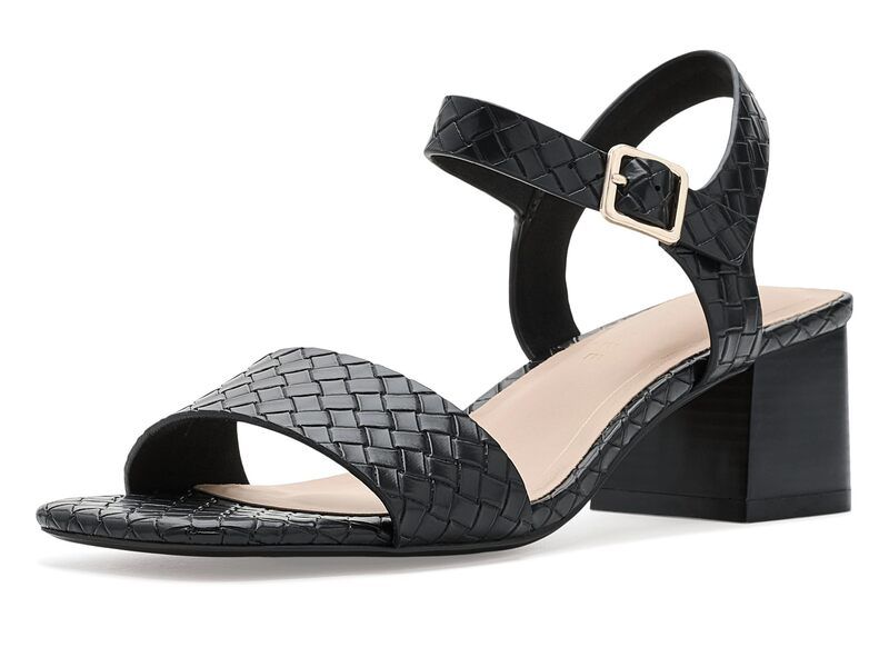 ジュルネ コレクション レディース シューズ ヒール Journee Collection Shaina Black Woven ブラック