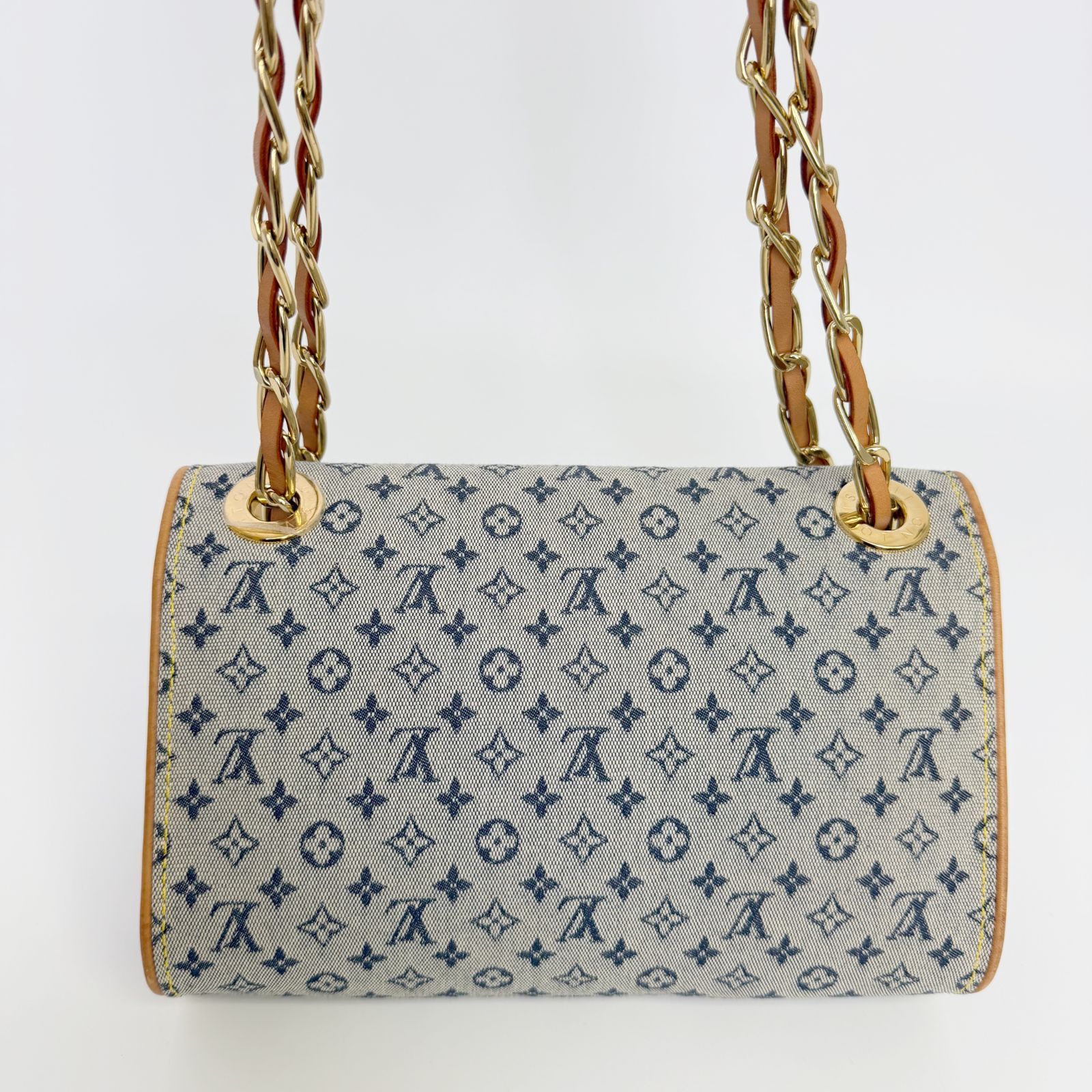 ルイヴィトン モノグラムミニ カミーユ ショルダーバッグ M92002 ブルー系 中古】Louis Vuitton ルイヴィトン モノグラムミニ カミーユ M92002