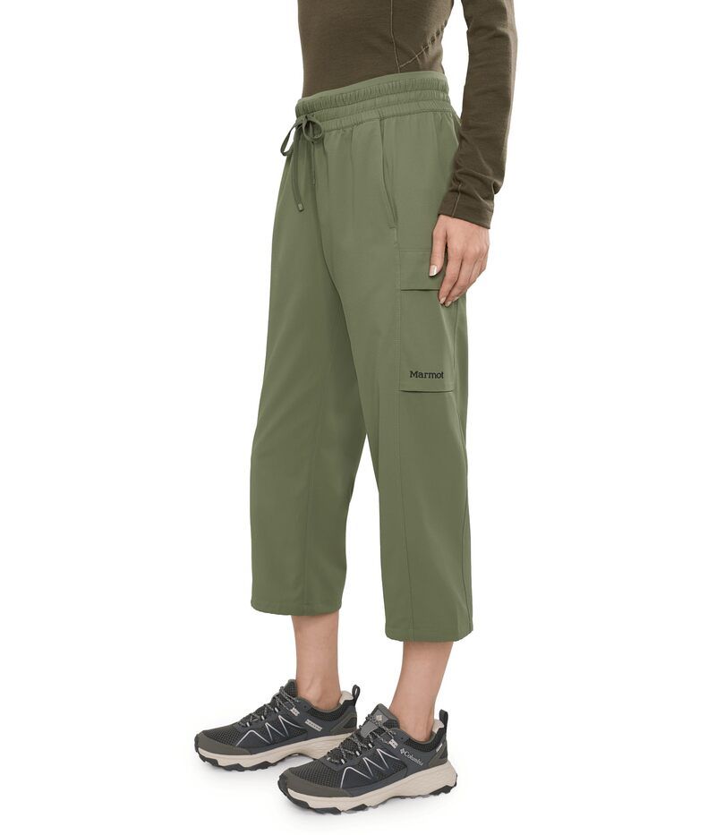 マーモット レディース ボトムス カジュアルパンツ Marmot Lumina Cropants Olive Grove オリーブ