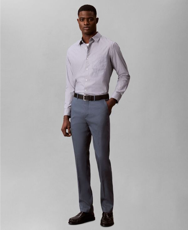 カルバンクライン メンズ ボトムス カジュアルパンツ リネン Calvin Klein Mens Linen Blend SlimFit Pants Dark Slate スレート カルバンクライン メンズ ボトムス カジュアルパンツ リネン Calvin Klein Mens Linen Blend SlimFit Pants Dark Slate スレート