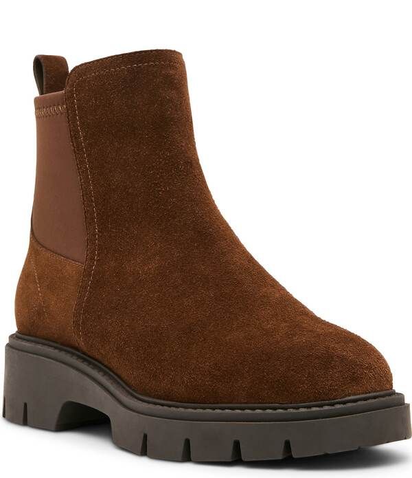 ブロンド レディース シューズ ブーツ・レインブーツ スエード Blondo Kyra Waterproof Suede Lug Booties Chocolate チョコレート 36,920円