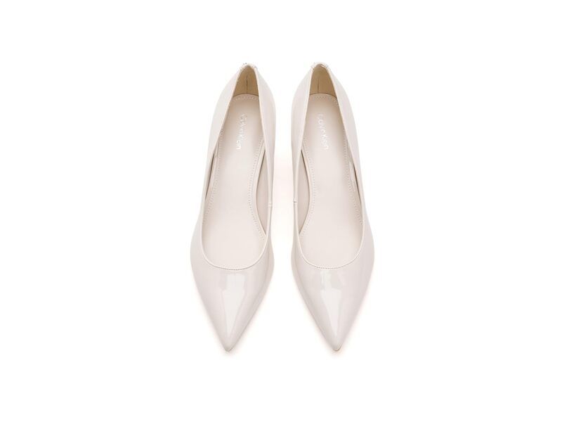 カルバンクライン レディース シューズ ヒール Calvin Klein Roxanna Ivory Patent アイボリー