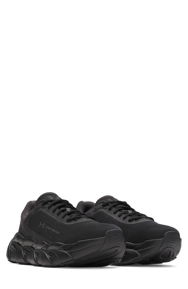 アンダーアーマー メンズ シューズ スニーカー Under Armour Halo Runnerunning Shoe Black Black ブラック