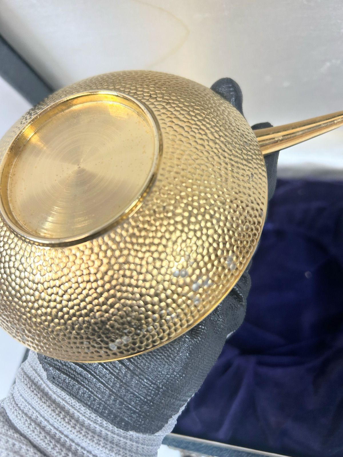 訳あり】豪華 24KGP 金メッキ お屠蘇セット 銚子 盃2客 酒器揃え