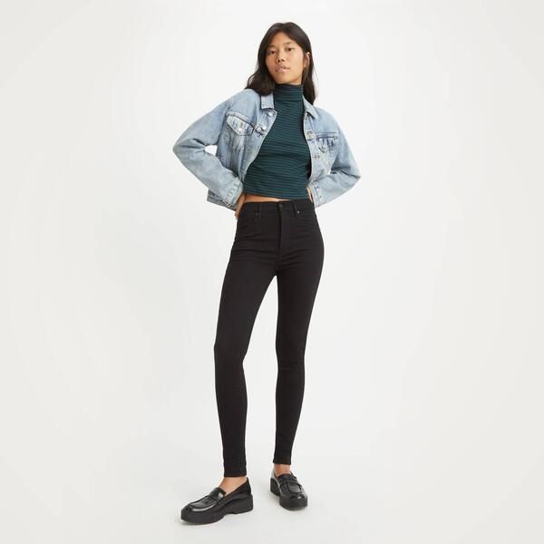リーバイス レディース ボトムス デニムパンツ ジーンズ Levis Mile High Super Skinny Jeans Blk Celestal 09