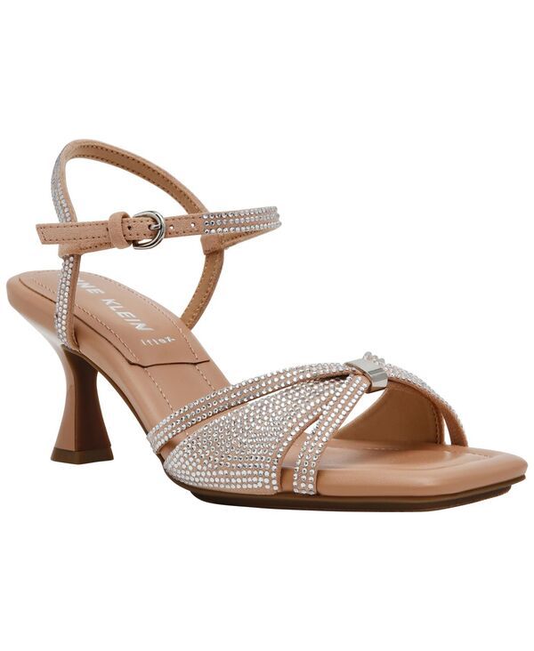 アンクライン レディース シューズ サンダル Anne Klein Womens JelenaC Embellished Strappy Dressandals Nude Crystal