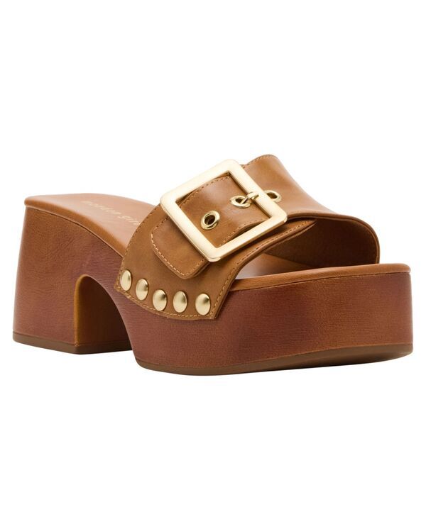 マッデンガール レディース シューズ サンダル プラットフォーム ヒール Madden Girl Womens Woodlandd Platform BlockHeel Sandals Tan タン