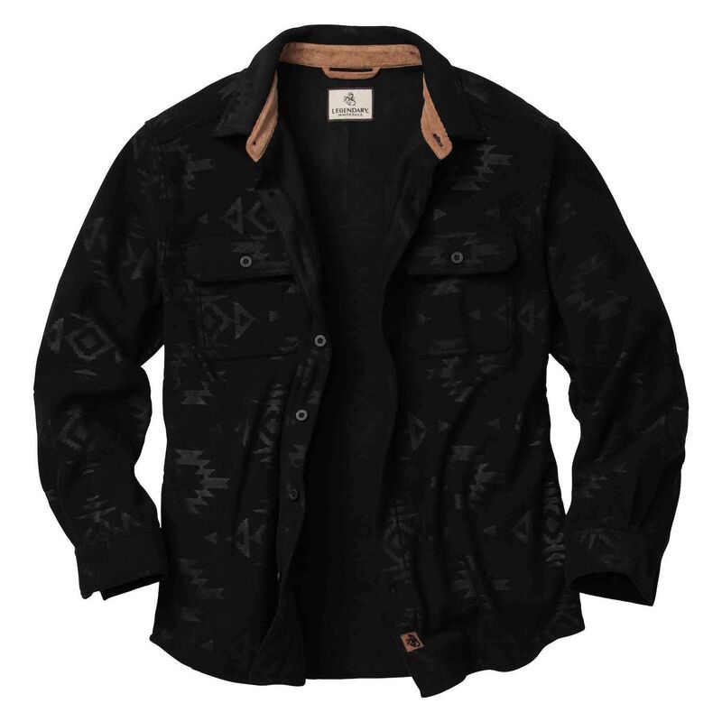 レジェンダリーホワイトテイルズ レディース トップス Tシャツ フリース Mens Legendary Whitetails Heavyweight Navigator Fleece Shirt Bl