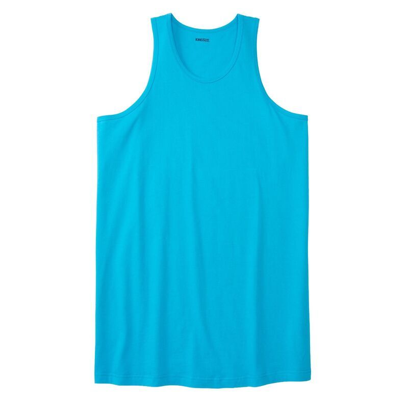 キングサイズ レディース トップス Tシャツ トール KingSize Mens Big Tall ShrinkLess Lightweight LongerLength Tank Electric