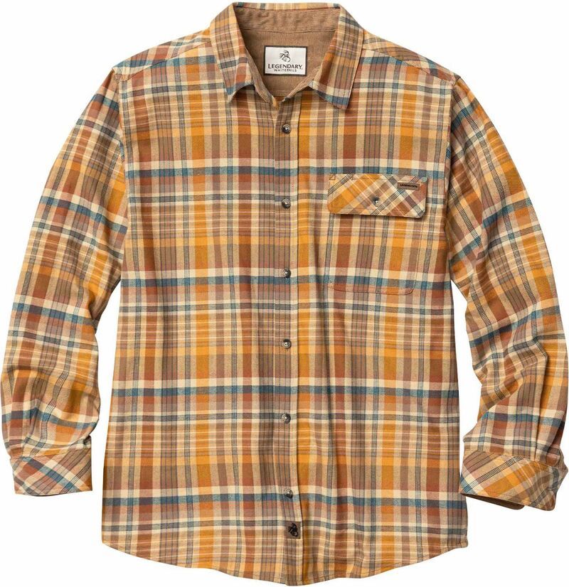 レジェンダリーホワイトテイルズ レディース トップス Tシャツ ボタンダウン Mens Legendary Whitetails Buck Camp Flannel Button Down Shirt