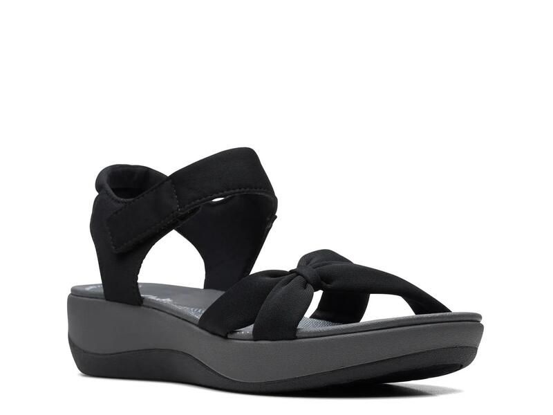 クラークス レディース シューズ サンダル ClarksCloudsteppers Arla Shore Sandal Black ブラック