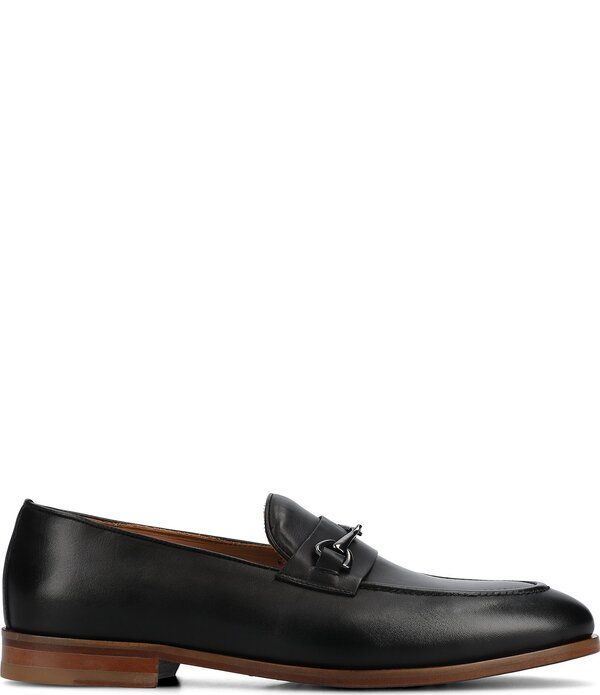 タフト メンズ シューズ スリッポン・ローファー レザー Taft Mens Russelleather Bit Buckle Dress Loafers Black ブラック