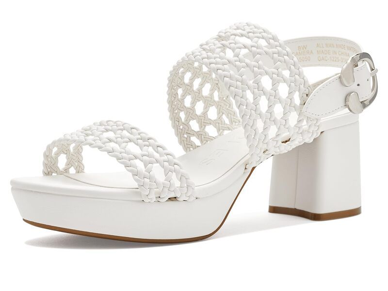 エアロソールズ レディース シューズ ヒール Aerosoles Camera White Faux Embossed ホワイト
