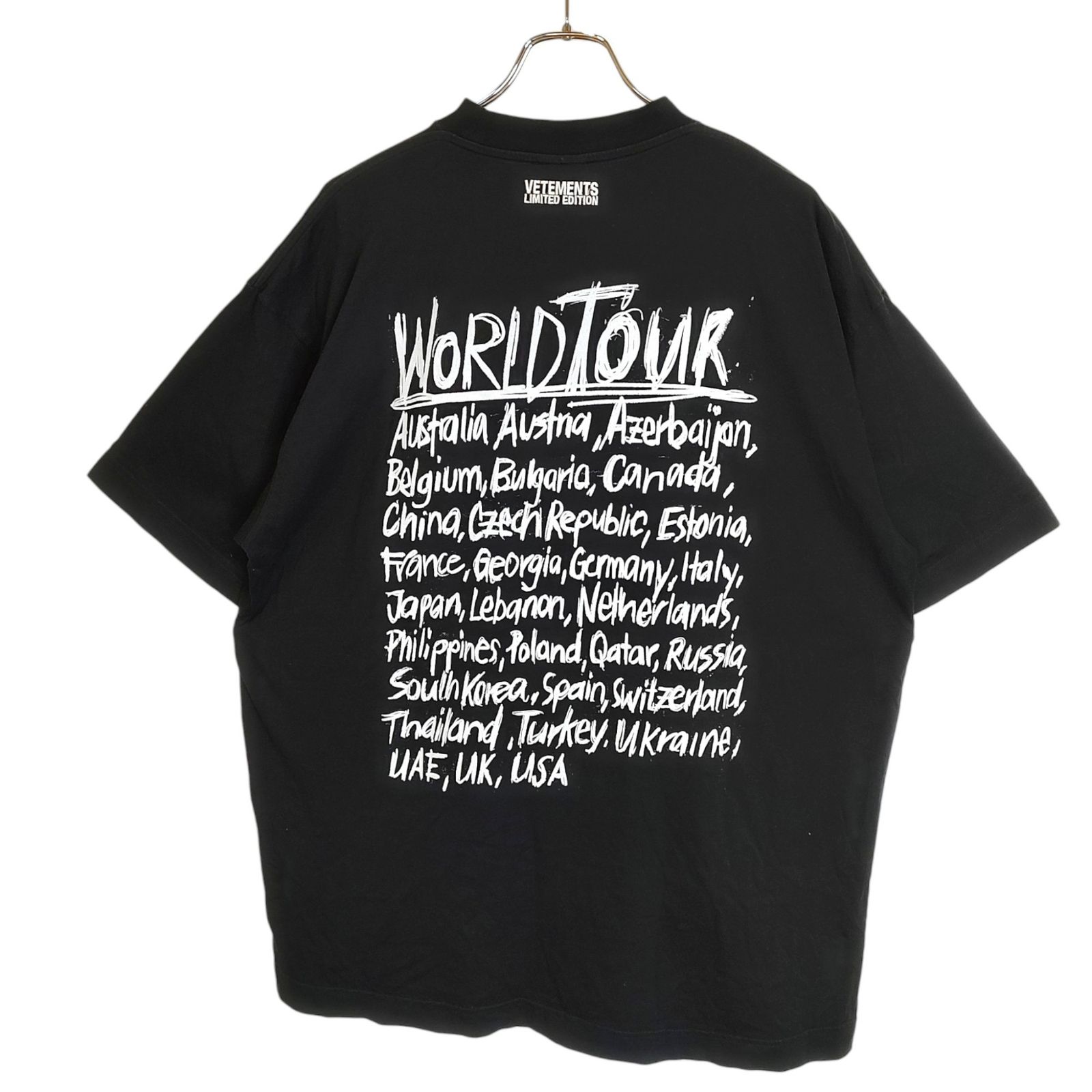 VETEMENTS ヴェトモン 20SS WORLD TOUR TEE ワールドツアー 半袖 T