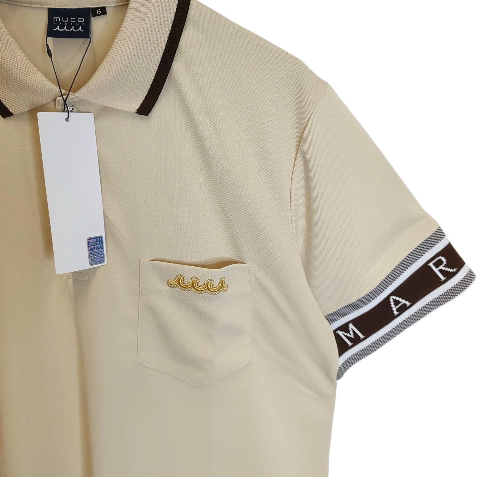 muta MARINE GOLF ムータ マリン ゴルフ 25SS RIB CUFF POLO SHIRT