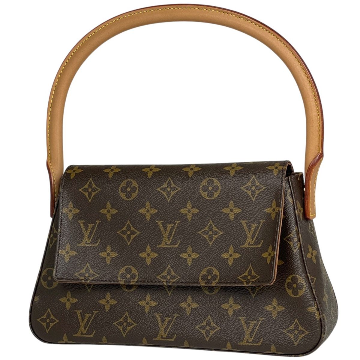 ルイ・ヴィトン Louis Vuitton ミニ ルーピング ワンショルダー ハンドバッグ ショルダーバッグ モノグラム ブラウン M51147 レディース 【中古】
