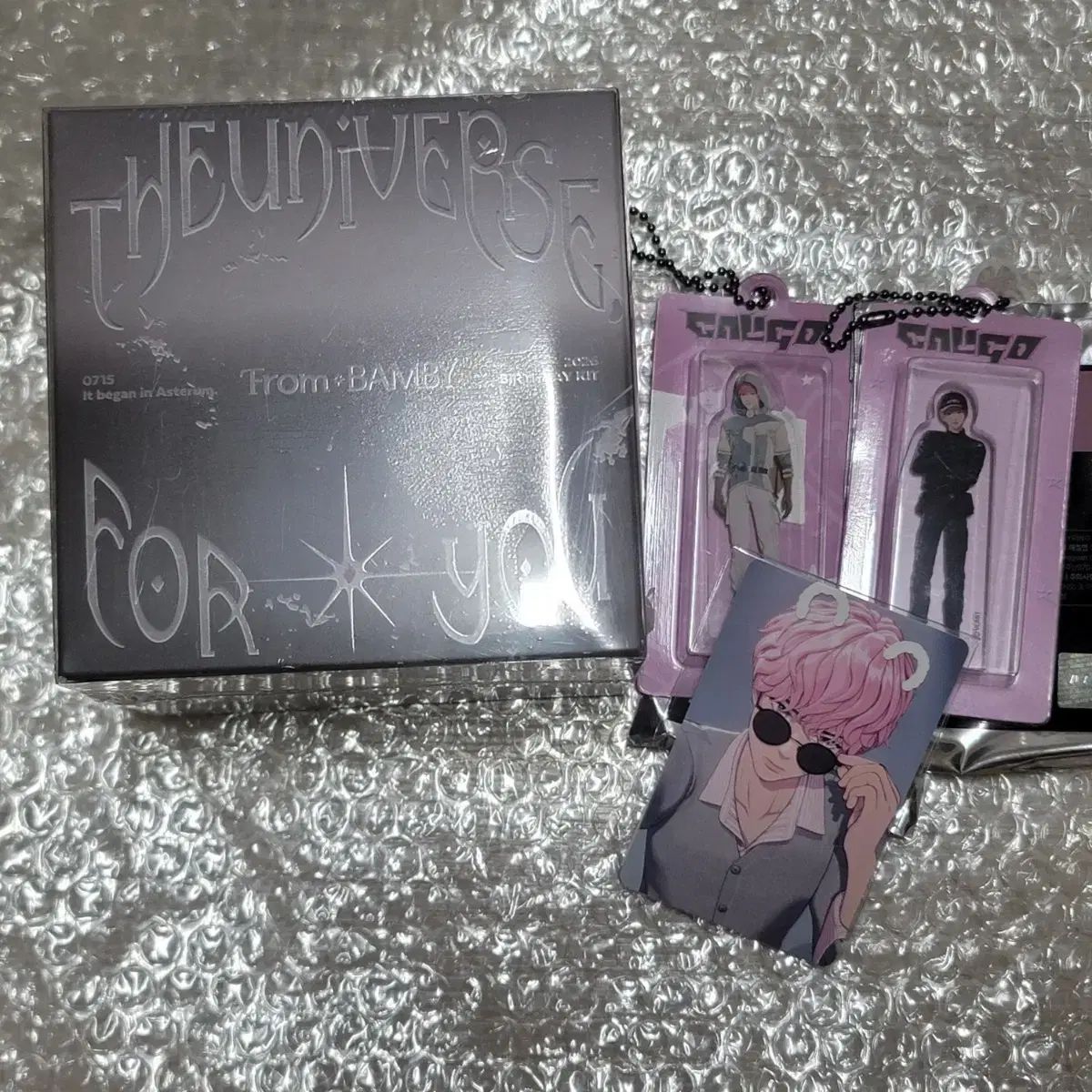 バンビ 誕生日キット+ミニチュアキーホルダー+トレカ