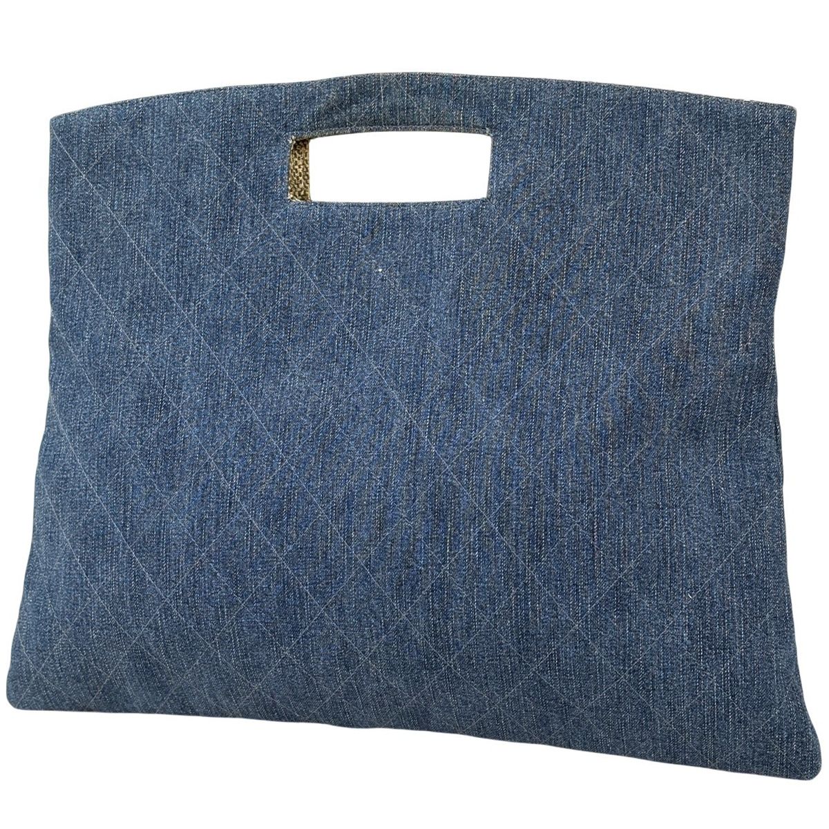 シャネル CHANEL デニム ハンドバッグ マトラッセ デニム ブルー レディース 【中古】
