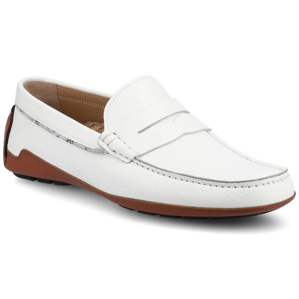タフト メンズ シューズ TAFThe Luke Driver Moc White ホワイト