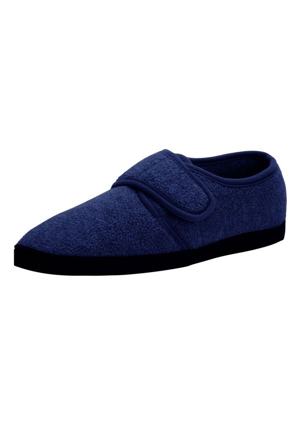 キングサイズ メンズ シューズ サンダル フリース KingSize Adjustable Fleece Slippers Navy ネイビー
