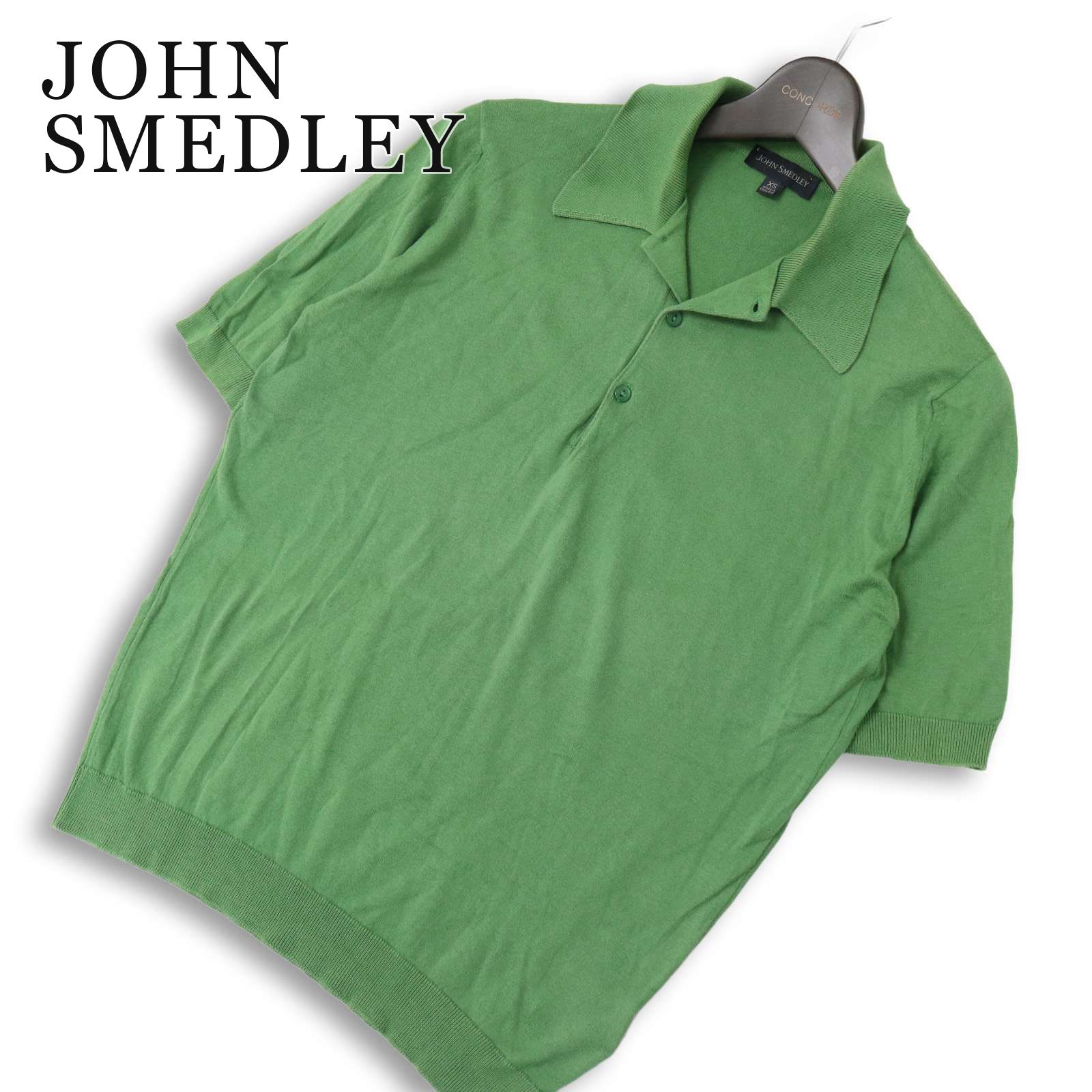 英国製☆ JOHN SMEDLEY ジョンスメドレー 春夏☆ 半袖 コットン ニット