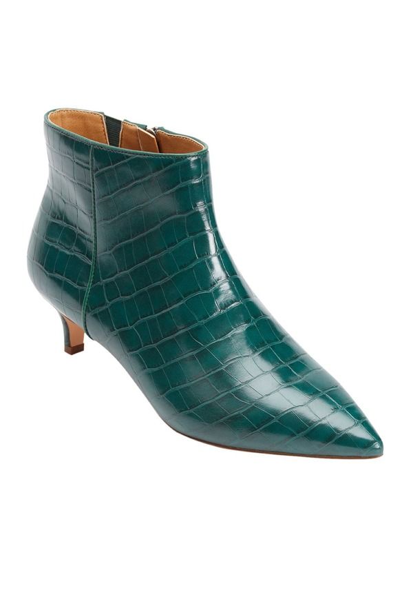コンフォートビュー レディース シューズ ブーツ・レインブーツ Comfortview The Meredith Bootiemerald Croco エメラルド