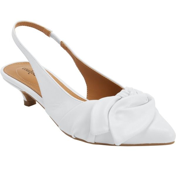 コンフォートビュー レディース シューズ ヒール Comfortview The Tia Slingback White ホワイト