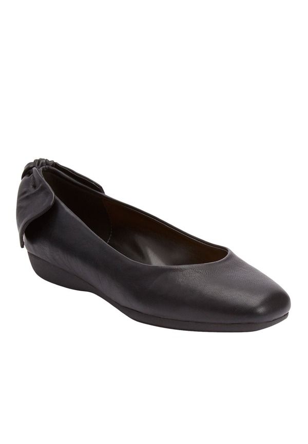 コンフォートビュー レディース シューズ パンプス Comfortview The Delia Slip On Flat Black ブラック