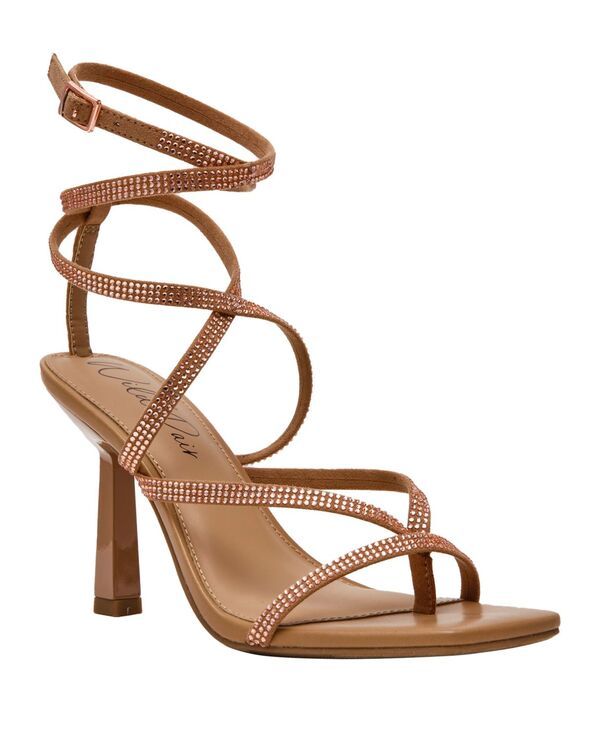 ワイルド ペアー レディース シューズ サンダル Tシャツ ヒール Wild Pair Womens Estee Rhinestone Higheel Dressandals English Waln