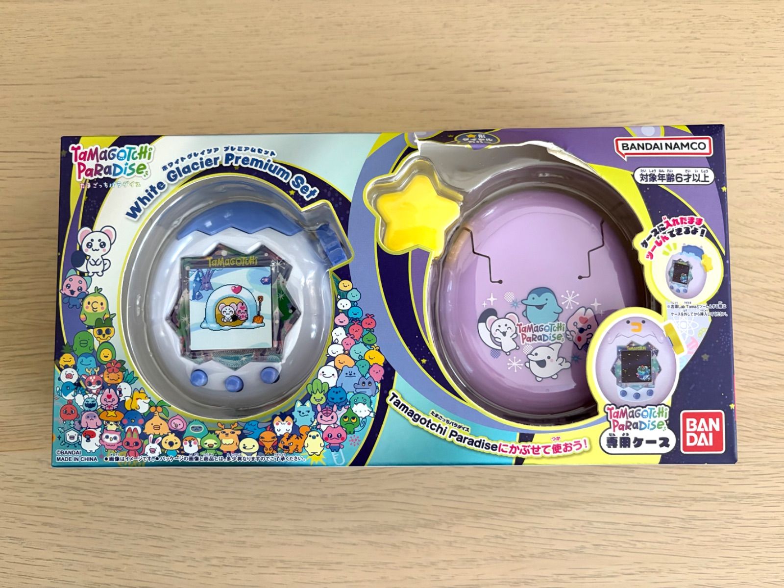 訳あり］Tamagotchi Paradis White Glacier Premium Set たまごっち