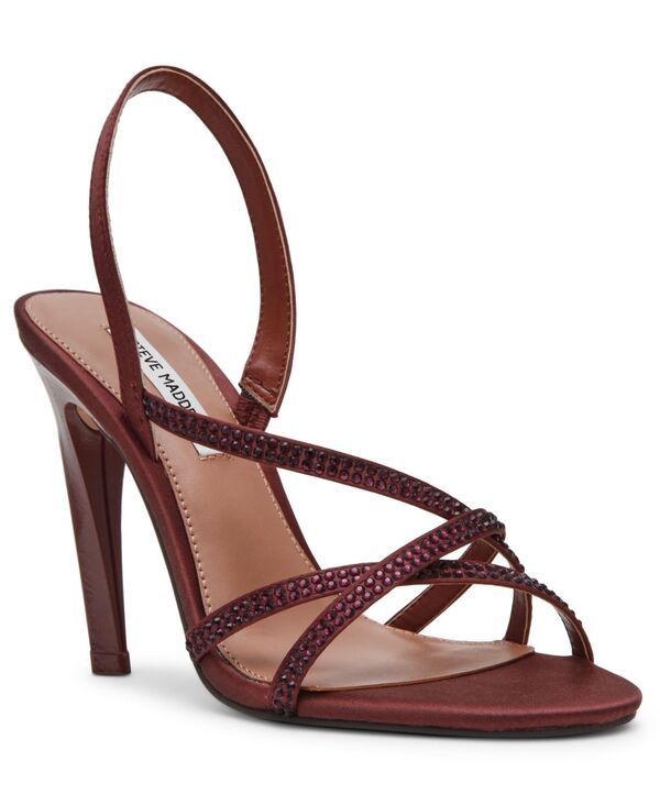 スティーブ マデン レディース シューズ サンダル ヒール Steve Madden Womens TamaroseRound Toe Stiletto Heel Sandals Mocha Rhin